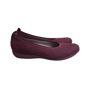 DANSKO Burgundy Maroon Kristen Ballet Flats Loafers Comfort Shoes Sz 40